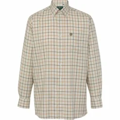 Alan Paine Shirts & Tops|Shirts<Ilkley Men's Shirt Longer Length Shooting Fit