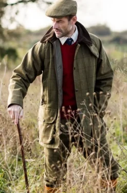 Alan Paine Jackets & Coats|Jackets & Coats<Men's Rutland Waterproof Tweed Shooting Coat