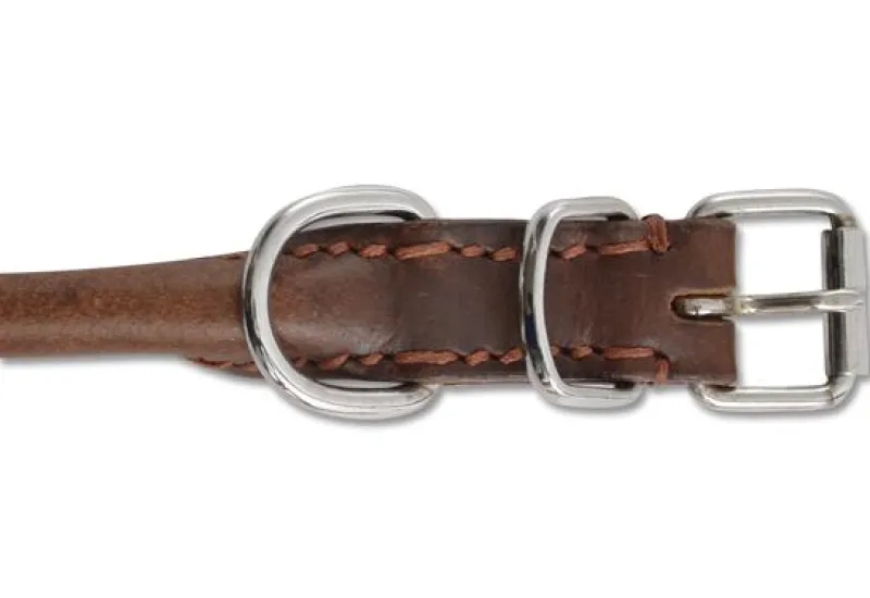 Ancol Pet Products Collars And Leads<Ancol Heritage Chestnut Leather Round Collar