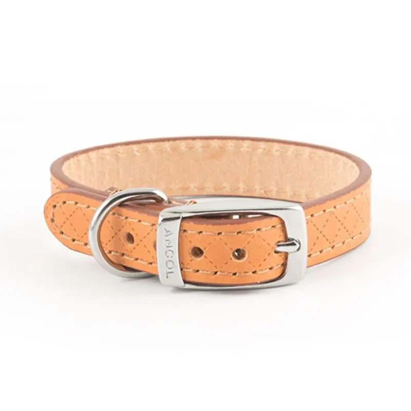 Ancol Pet Products Collars And Leads<Ancol Heritage Diamond Quilted Leather Collar