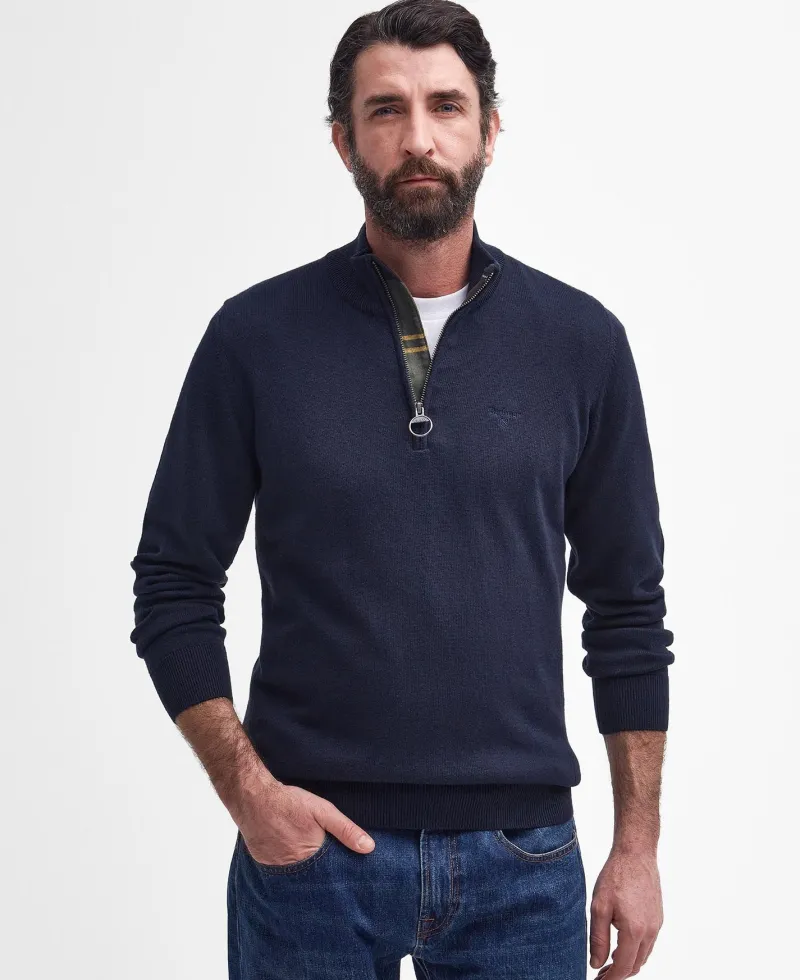 Barbour Shirts & Tops|Shirts<Cotton Half Zip Jumper SS24
