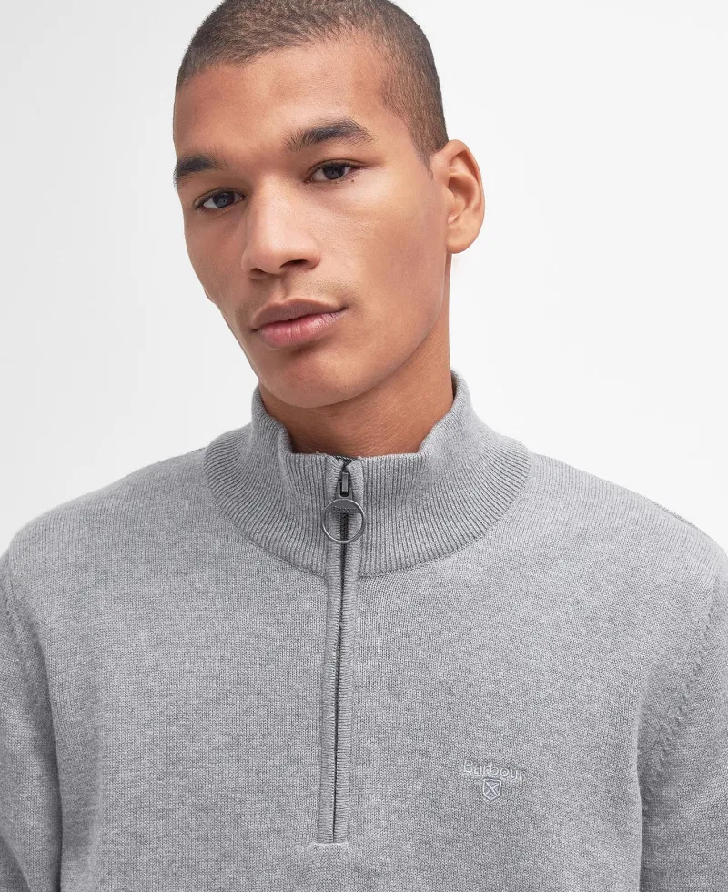 Barbour Shirts & Tops|Shirts<Cotton Half Zip Jumper SS24