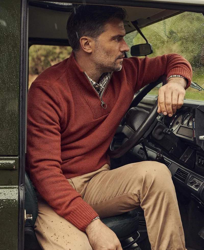 Barbour Sweaters & Fleeces|Sweaters & Fleeces<Men's Nelson Essential Half-Zip Sweater