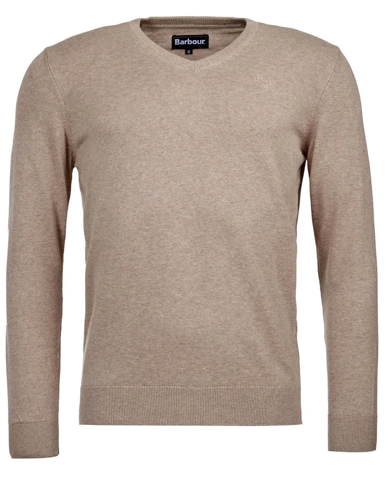 Barbour Sweaters & Fleeces|Sweaters & Fleeces<Men's Pima Cotton V-Neck Jumper
