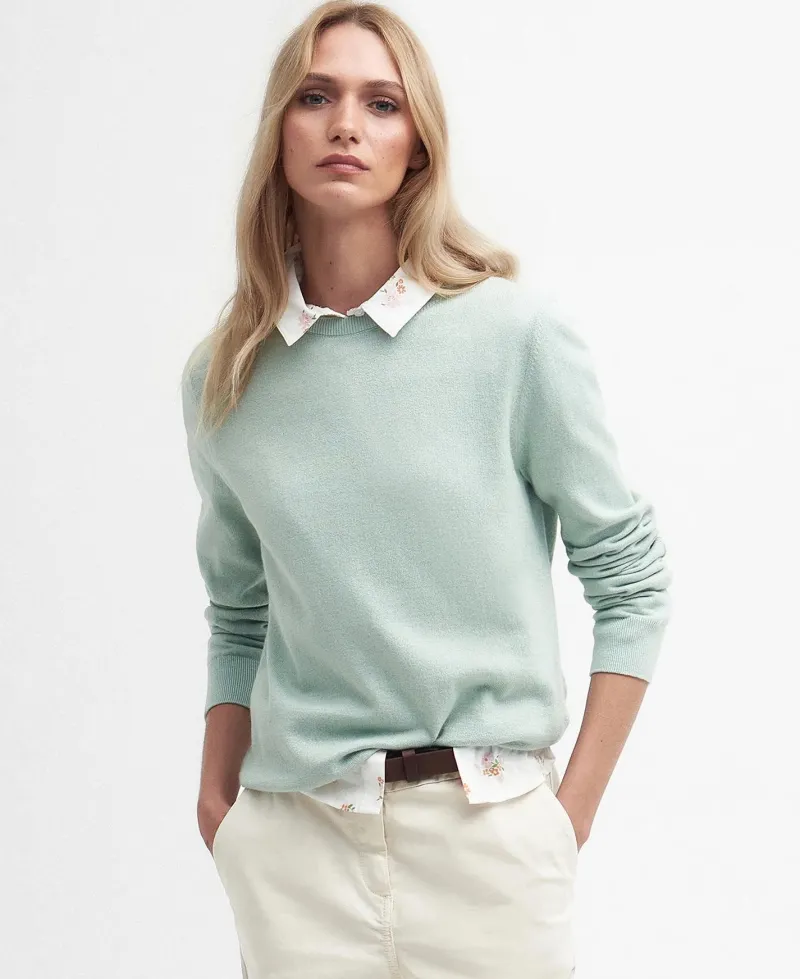 Barbour Sweaters & Jumpers|Sweaters & Jumpers<Women's Lavender Crew Neck Jumper