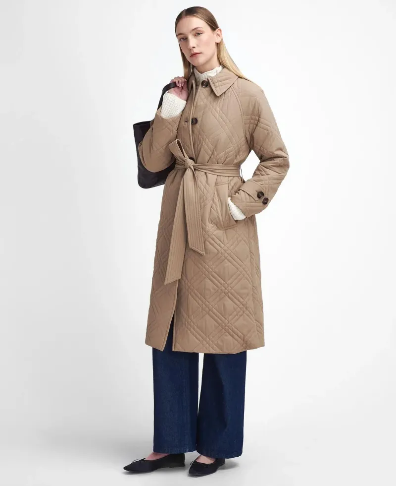 Barbour Jackets & Coats|Trousers<Women's Mariah Quilted Trench Coat