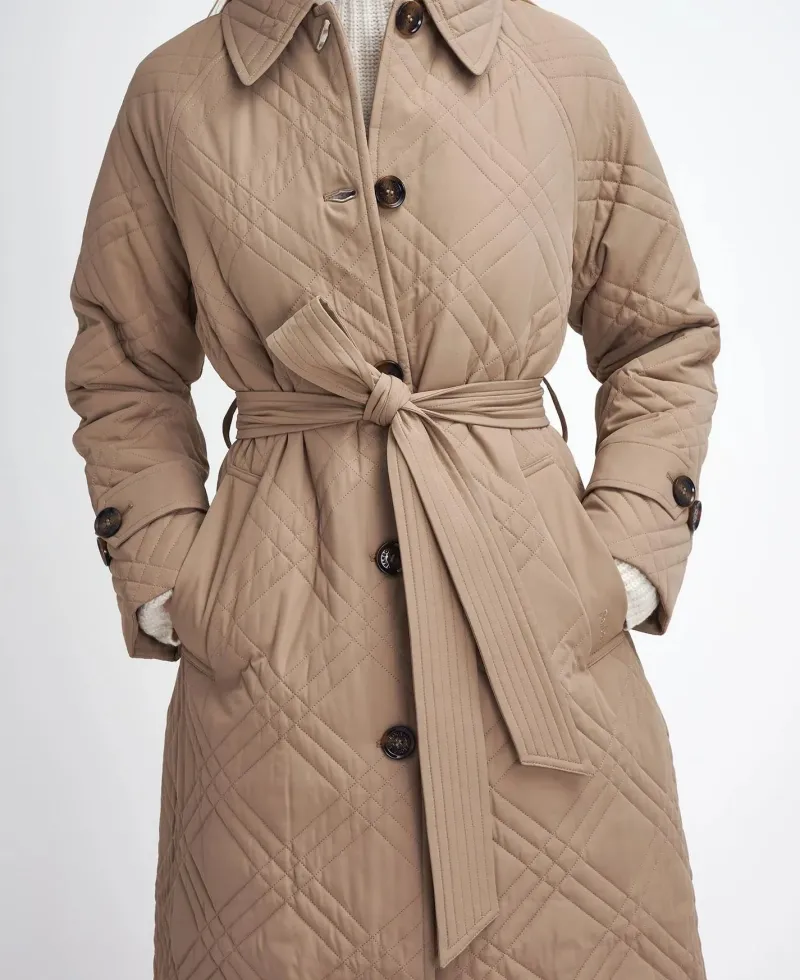 Barbour Jackets & Coats|Trousers<Women's Mariah Quilted Trench Coat