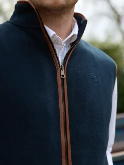 Beaumont u0026 Bear Gilets|Gilets<Beaumont & Bear Men's Topsham Fleece Gilet