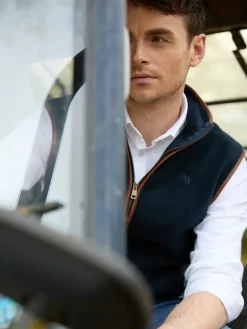 Beaumont u0026 Bear Gilets|Gilets<Beaumont & Bear Men's Topsham Fleece Gilet