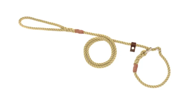 John Rothery Collars And Leads<Bisley Double Stop Slip Lead Rope Natural