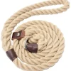 John Rothery Collars And Leads<Bisley Natural Rope Slip Lead