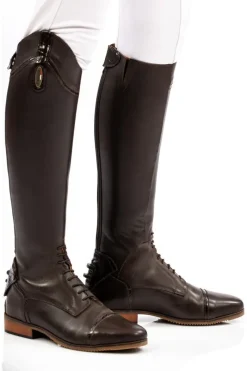 Brogini Long Riding Boots<Florence Vogue Croc Field Boot - Brown (SIZES 36-41)