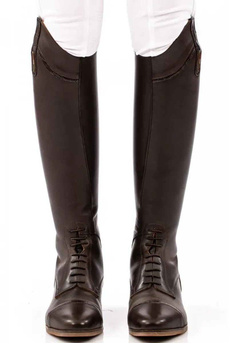 Brogini Long Riding Boots<Florence Vogue Croc Field Boot - Brown (SIZES 36-41)