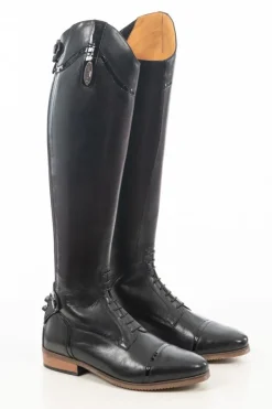 Brogini Long Riding Boots<Florence Vogue Croc Field Boot - Black (SIZES 42-46)