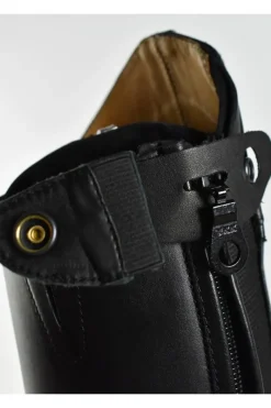 Brogini Long Riding Boots<Florence Vogue Croc Field Boot - Black (SIZES 42-46)