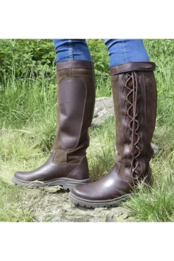 Brogini Women's Leather Boots|Long Riding Boots<Winchester Lace Up Country Boot
