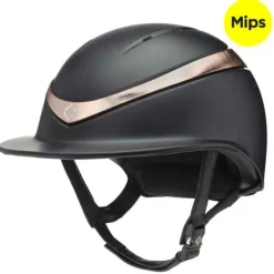 Charles Owen Riding Hats|Riding Hats<Halo Riding Helmet Wide Peak - Black Matte Luxe