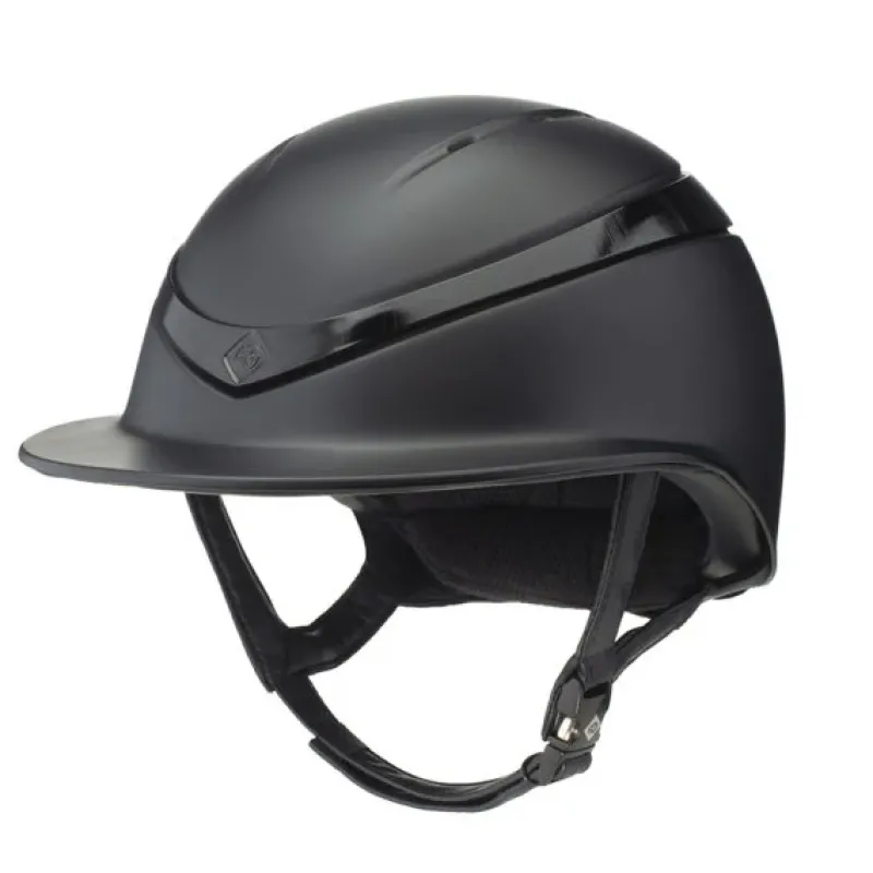 Charles Owen Riding Hats|Riding Hats<Halo Riding Helmet Wide Peak - Black Matte Luxe