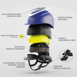 Charles Owen Riding Hats|Riding Hats<Halo Riding Helmet - Midnight Gloss
