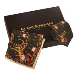 Clare Haggas Fine Art Scarves|Scarves<Clare Haggas Bruce Tie and Silk Square Set