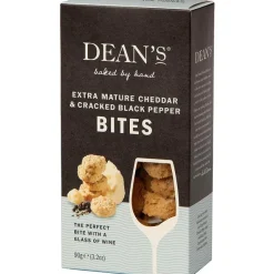 Dean's Food<Extra Mature Cheddar & Cracked Black Pepper Bites