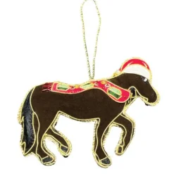 Equetech Homeware<Equine Embroidered Christmas Decoration
