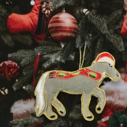 Equetech Homeware<Equine Embroidered Christmas Decoration
