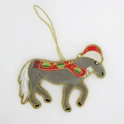 Equetech Homeware<Equine Embroidered Christmas Decoration