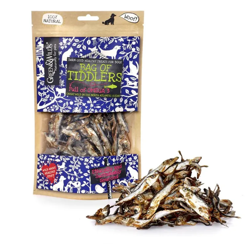 Green u0026 Wild's Dog Treats|Dog Treats<Green & wild's Bag of Tiddlers (Dog)
