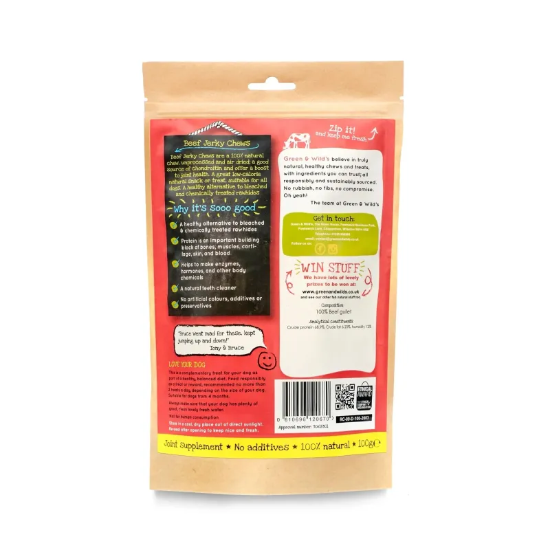 Green u0026 Wild's Dog Treats|Dog Treats<Green & Wild's Beef Jerky Chews