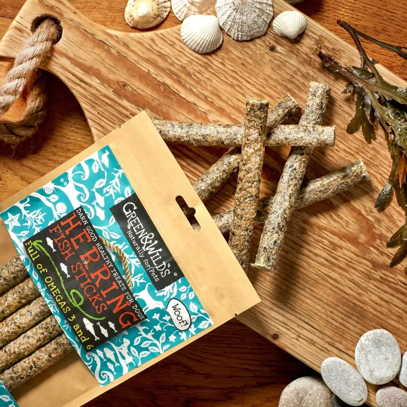 Green u0026 Wild's Dog Treats|Dog Treats<Green & Wild's Herring Fish Sticks