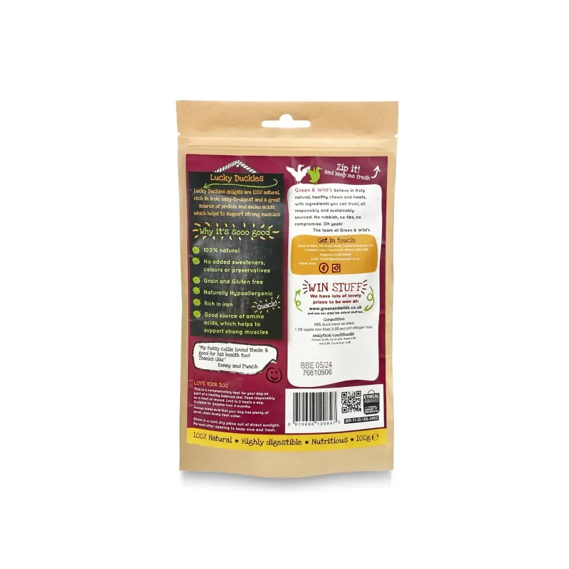 Green u0026 Wild's Dog Treats|Dog Treats<Green & Wild's Lucky Duckies