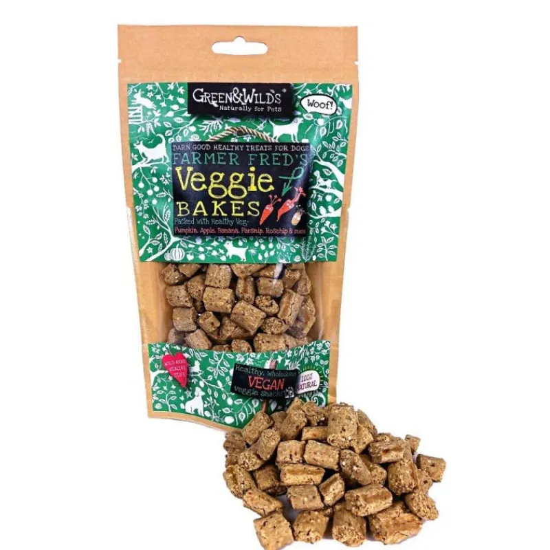Green u0026 Wild's Dog Treats|Dog Treats<Green & Wild's Veggie Bakes 130g