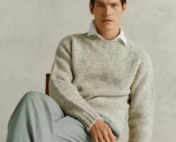 Harley of Scotland Sweaters & Fleeces|Sweaters & Fleeces<Men's Crew Neck Sweater