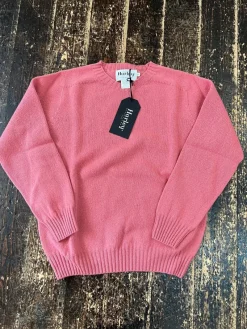 Harley of Scotland Sweaters & Jumpers|Sweaters & Jumpers<Women's Lambswool Crew Sweater