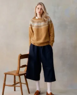 Harley of Scotland Sweaters & Jumpers|Sweaters & Jumpers<Women's Fair Isle Crew Neck