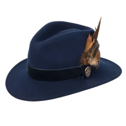 Hicks u0026 Brown Hats|Hats<Hicks & Brown Chelsworth Fedora (Coque & Pheasant Feather)