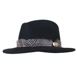 Hicks u0026 Brown Hats|Hats<Hicks & Brown Suffolk Fedora (Guinea Feather Wrap)
