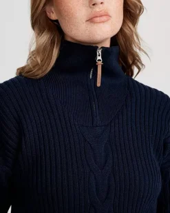 Holebrook Sweden Sweaters & Jumpers|Sweaters & Jumpers<Women's Valborg Knitted Windproof T-Neck Sweater