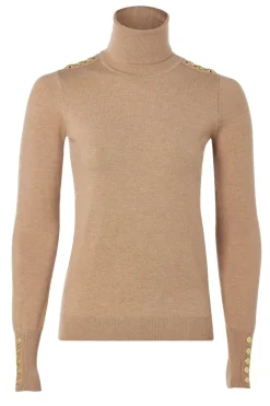 Holland Cooper Sweaters & Jumpers|Shirts & Tops<Buttoned Knit Roll Neck