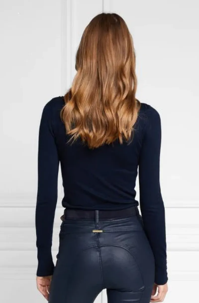 Holland Cooper Sweaters & Jumpers|Shirts & Tops<Buttoned Knit Roll Neck