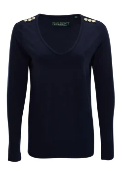 Holland Cooper Tops & T-shirts|Shirts & Tops<Long Sleeve V-Neck Tee