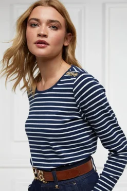 Holland Cooper Tops & T-shirts|Shirts & Tops<Padstow Long Sleeve Crew Neck Tee