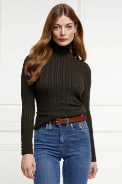 Holland Cooper Sweaters & Jumpers|Sweaters & Jumpers<Women's Seattle Roll Neck Cable Knit Jumper