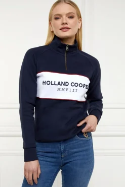 Holland Cooper Sweaters & Fleeces|Sweaters & Jumpers<Womens Sporting Heritage Zip Henley