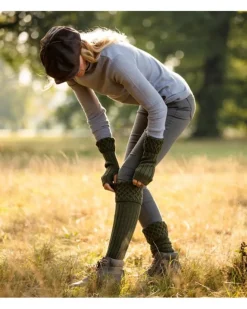 House of Cheviot /John Mills Socks<House Of Cheviot Lady Rannoch Sock Dark Olive
