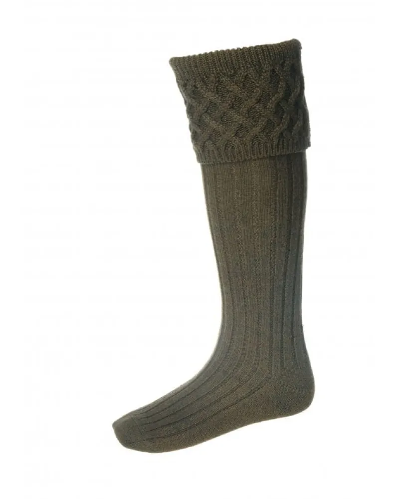 House of Cheviot /John Mills Socks|Socks<House Of Cheviot Men's Rannoch Sock Bracken