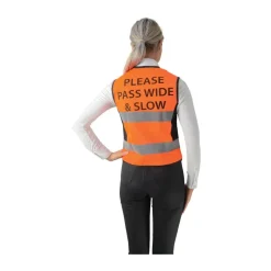 Hy equestrian Hi-viz<"Please Pass Wide & Slow" HyVIZ Waistcoat