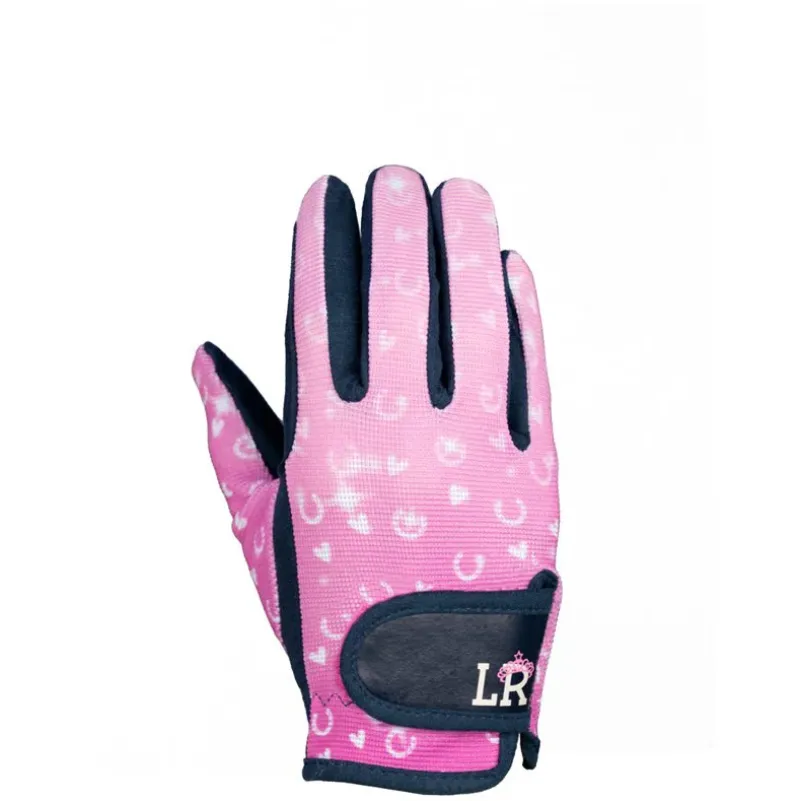 Hy equestrian Riding Hat Accessories<Pony Fantasy Riding Gloves by Little Rider - Pink/Navy