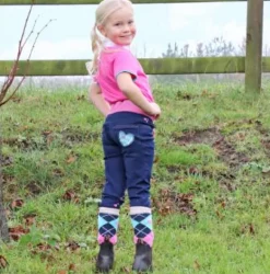 Hy equestrian Jodhpurs & Breeches<Hy Little Rider I Love My Pony Collection Denim Pull-On Breeches